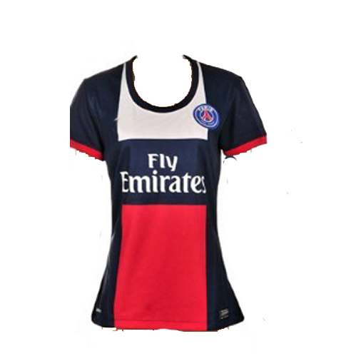 13-14 PSG Home Women's Soccer Jersey Shirt - Click Image to Close
